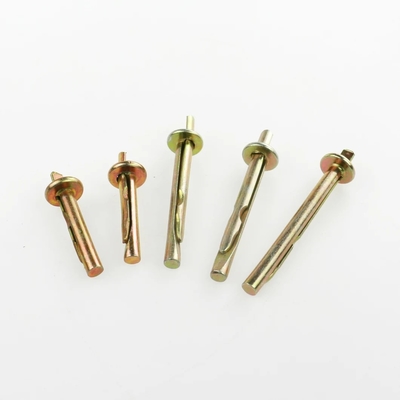 패스너 앵커 볼트 노란색 아연 도금 탄소강 셀링 앵커 6x40mm 6x60mm